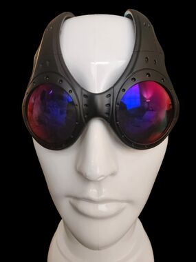 Oakley Over the Top Sunglasses Black Frame Purple Iridium Lenses